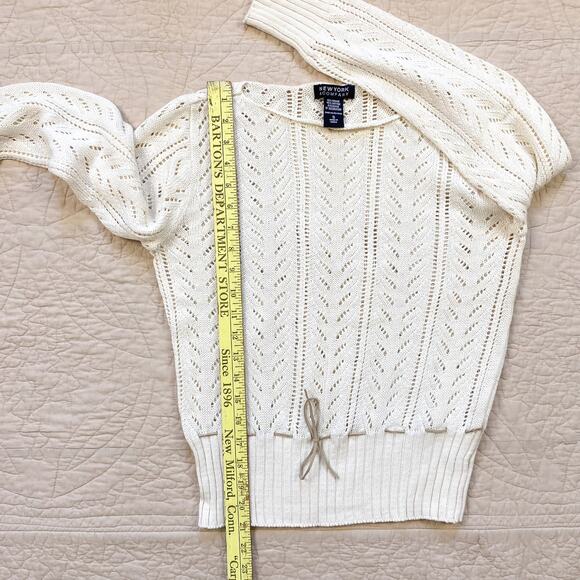 Vintage New York & Co Lace Knit Sweater Womens Small - Picture 6 of 6